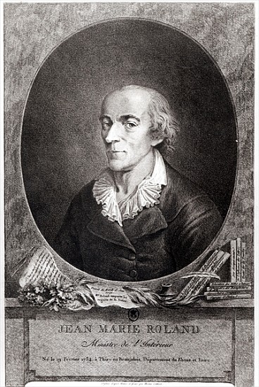 Jean Marie Roland de La Platiere (1734-93) von Nicolas Colibert
