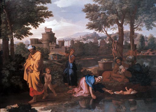 Die Aussetzung des Moses von Nicolas Poussin