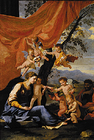 Die heilige Familie von Nicolas Poussin