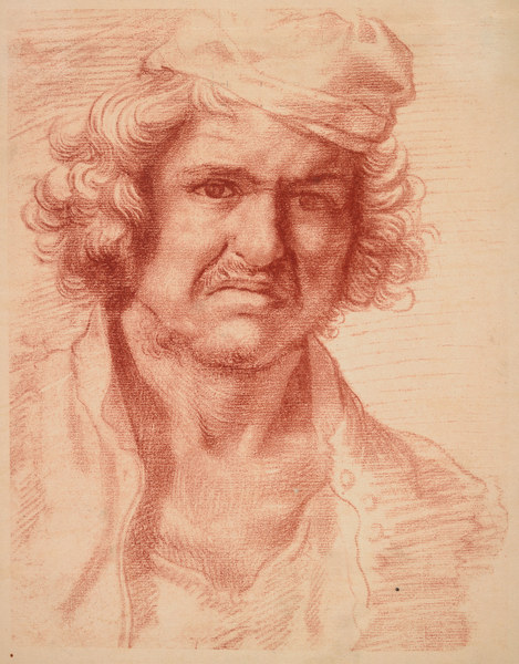 Nicolas Poussin /Self-Portrait/Red Chalk von Nicolas Poussin