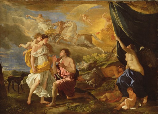 Selene and Endymion von Nicolas Poussin
