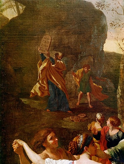 The Adoration of the Golden Calf, before 1634 (detail of 3738) von Nicolas Poussin