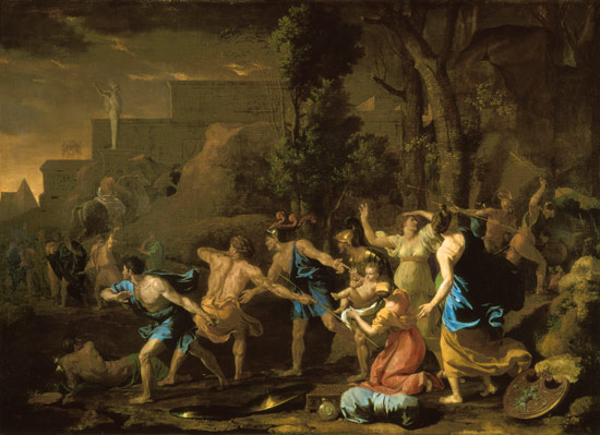 The Saving of the Infant Pyrrhus von Nicolas Poussin