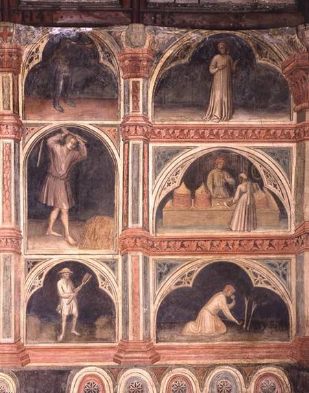 The Month of July, from a series of murals depicting the Astrological Cycle von Nicolo & Stefano da Ferrara Miretto