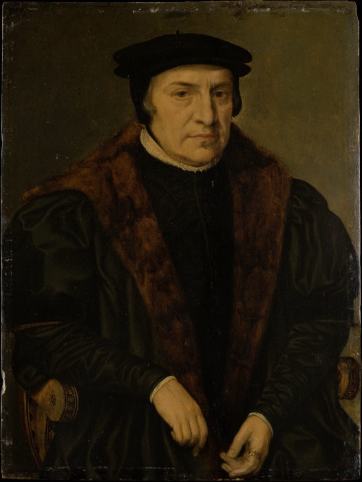 Bildnis eines älteren Mannes im Lehnstuhl von Niederländischer Meister um 1560