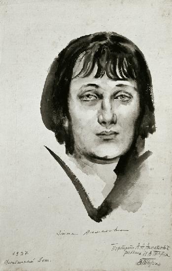 Portrait of Anna Akhmatova (1889-1966) 1927  on