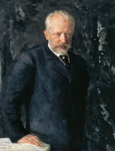 Portrait of Piotr Ilyich Tchaikovsky (1840-93), Russian composer von Nikolai Dmitrievich Kuznetsov
