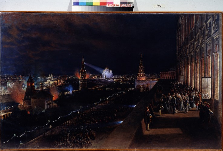 Festbeleuchtung des Moskauer Kreml von Nikolai Jegorowitsch Makowski