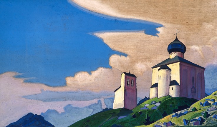 Die Kirche des heiligen Sergius von Radonesch von Nikolai Konstantinow Roerich