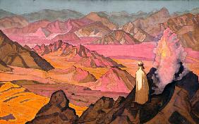 Mohammed auf dem Berg Hira 1925