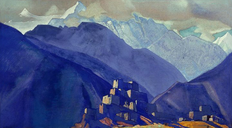 Stranghild. Kloster im Gebirge von Nikolai Konstantinow Roerich