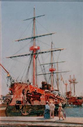 Building of the Battleship 'Admiral Kornilov' in Brittany 1889