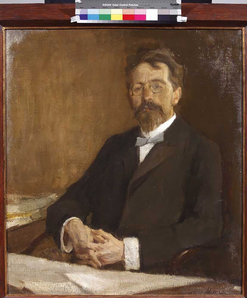 Porträt des Schriftstellers Anton Tschechow (1860-1904) von Nikolai Pavlovich Ulyanov