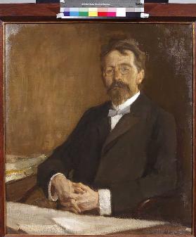 Porträt des Schriftstellers Anton Tschechow (1860-1904) 1904