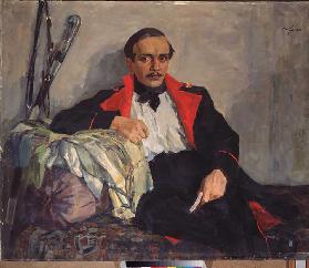 Porträt von Dichter Michail Jurjewitsch Lermontow (1814-1841) 1941