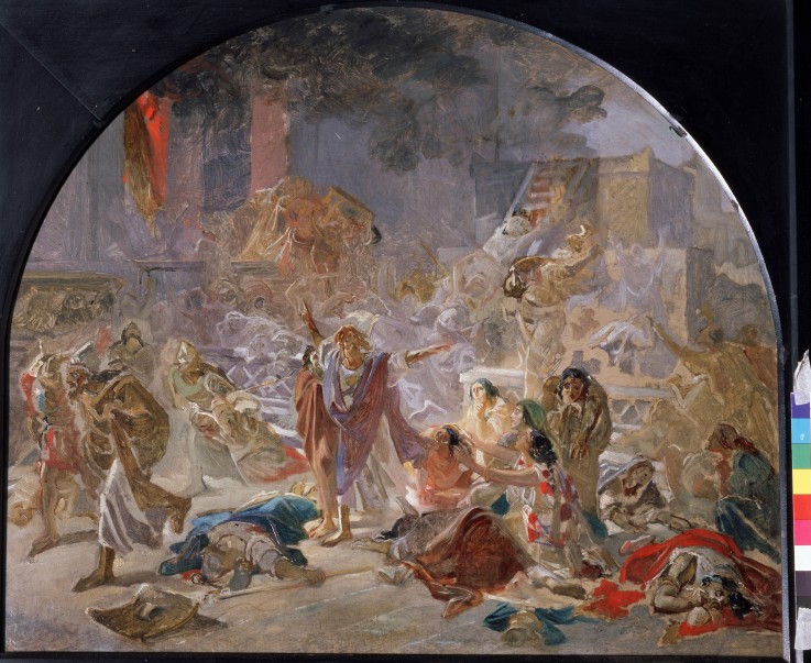Die Zerstörung des Tempels in Jerusalem von Nikolai Nikolajewitsch Ge