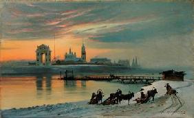 The Angara Embankment in Irkutsk 1886