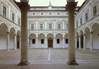 View of the Cortile d'Onore (Courtyard of Honor) designed by Luciano Laurana (c.1420-1502) c.1470-75 C19th