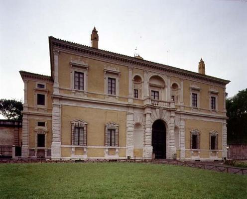 View of the facade, designed by Giorgio Vasari (1511-74) Giacomo Vignola (1507-73) and Bartolomeo Am von 