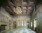 The 'Sala delle Prospettive' (Hall of Perspective) designed by Baldassarre Peruzzi (1481-1536) c.151 18th