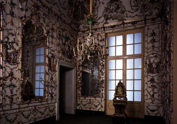The 'Salottino di Porcellana' (Hall of Porcelain) designed for the Villa Reale in Portici by S. Fisc von 