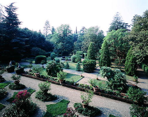 View of the Main Garden, Villa Medicea de Careggi (photo) von 