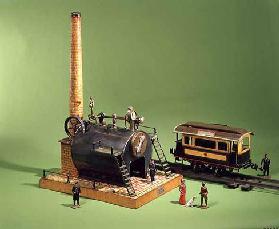 31:Bing stationary steam engine, c.1902; Carette street car, c.1904 19th