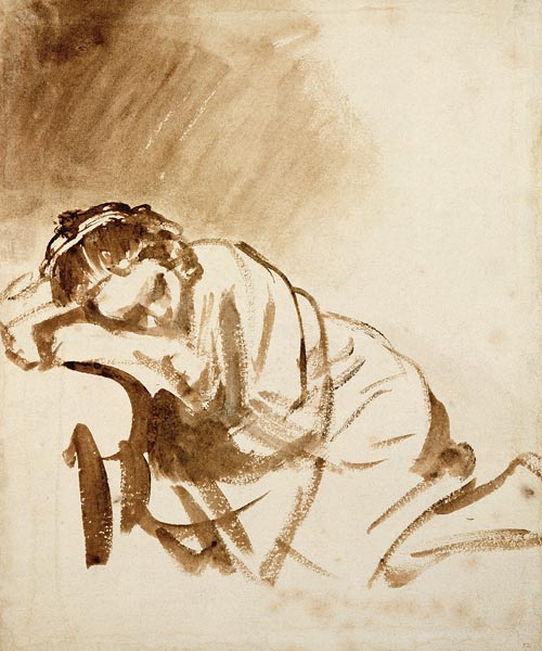 A Young Woman Sleeping (Hendrijke Stoffels)  von 