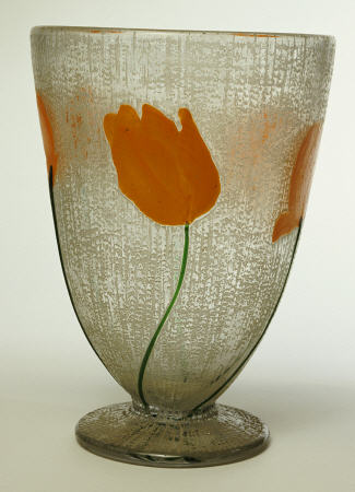 A Daum Art Deco Marquetry And Applied Vase von 