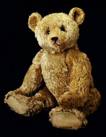 A Fine Steiff Pale Golden Plush Covered Teddy Bear With Large Deep Set Black Button Eyes, Circa 1910 von 