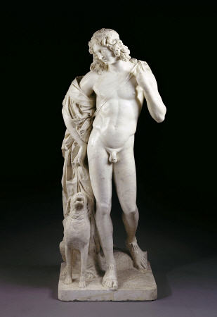 A Lifesize White Marble Figure Of Meleager von 