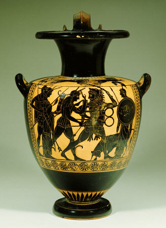 An Attic Black-Figure Amphora, With Herakles Fighting Apollo For The Sacred Bronze Tripod Of Delphi von 