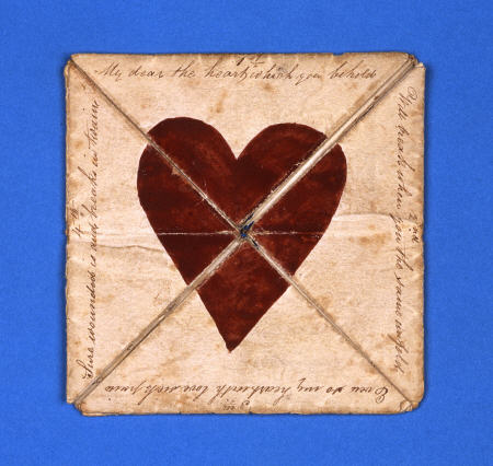 An Early Hand-Made Puzzle Purse Valentine, Circa 1790 von 