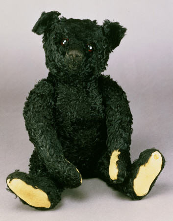 An Exceptionally Fine And Rare Steiff Black Teddy Bear With Black Mohair,  ''In Mourning'' Due To Th von 