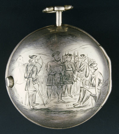 A Silver Pair-Cased Verge Watch By George Clark, London von 