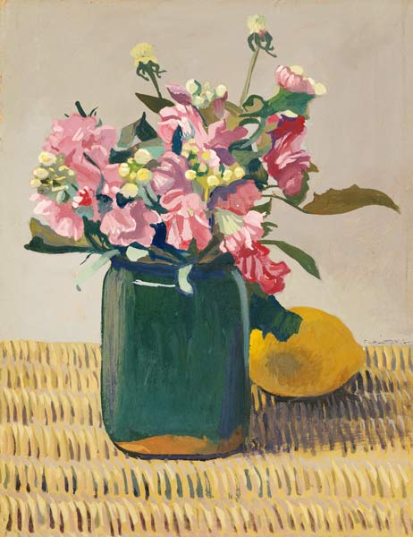 A Bouquet OF Flowers And A Lemon von 