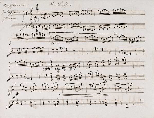 Copyist''s Manuscript Of The Second And Third Movements, Abwesenheit And Das Wiedersenhen Of The Pia von 