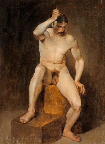 A Seated Male Nude von 