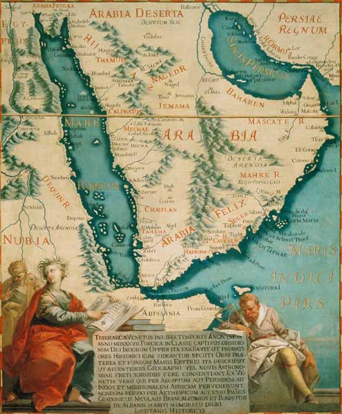 Arabien, Landkarte 1540/1761 / Venedig von 