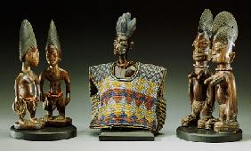 A Group Of Male And Female Yoruba Twin Figures