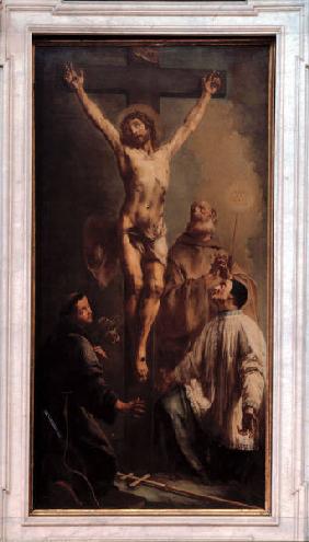 A.Marinetti, Christus am Kreuz u.Heilige