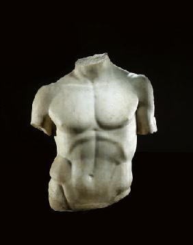 A Roman Marble Torso Of Doryphoros Of Polykleitos