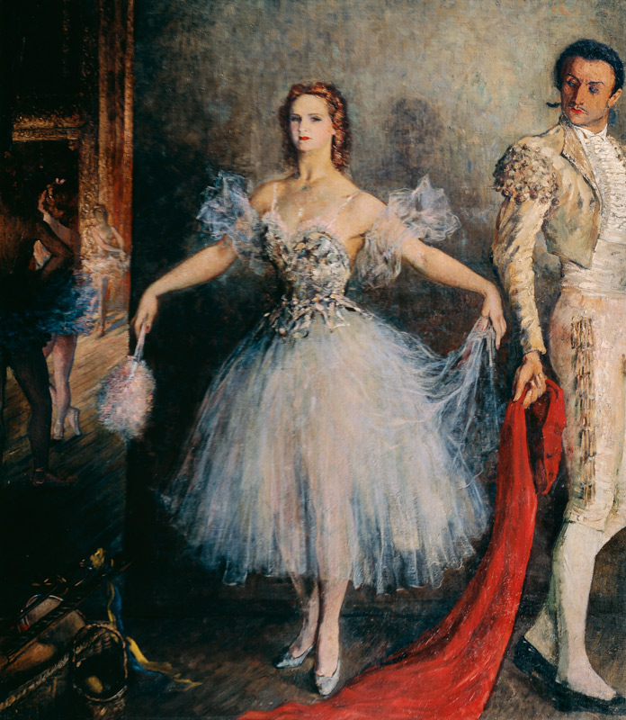 Bildnis der Balletttänzerin E.Semenowa als Carmen von 
