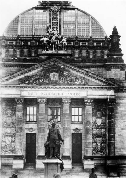 Berlin,Reichstag,Hauptportal,Inschrift von 
