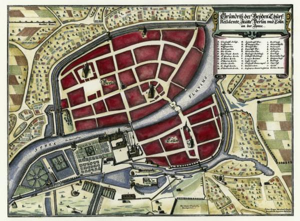 Berlin,Stadtplan 1650 von 