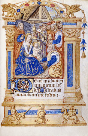 Book Of Hours, Use Of Paris, In Latin With Prayers In French von 