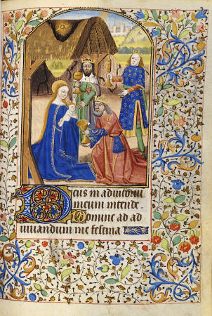 Book Of Hours, Use Of Rome, In Latin, Calendar In French von 