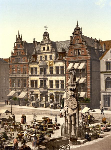 Bremen, Marktplatz mit Roland von 