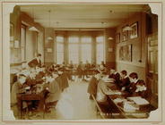 Boy's Recreation Room at the Deaf and Dumb Institution, Derby, 19th century (sepia photo) 1615