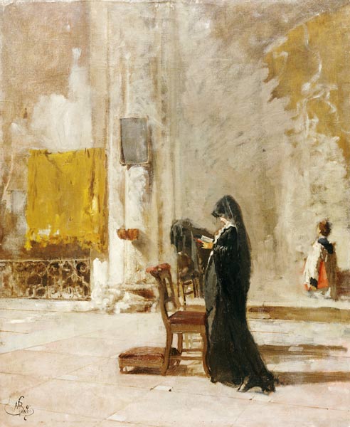 A Lady Praying In Church von 